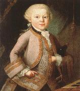 antonin dvorak, mozart at the age of six in court dress, painted p a lorenzoni